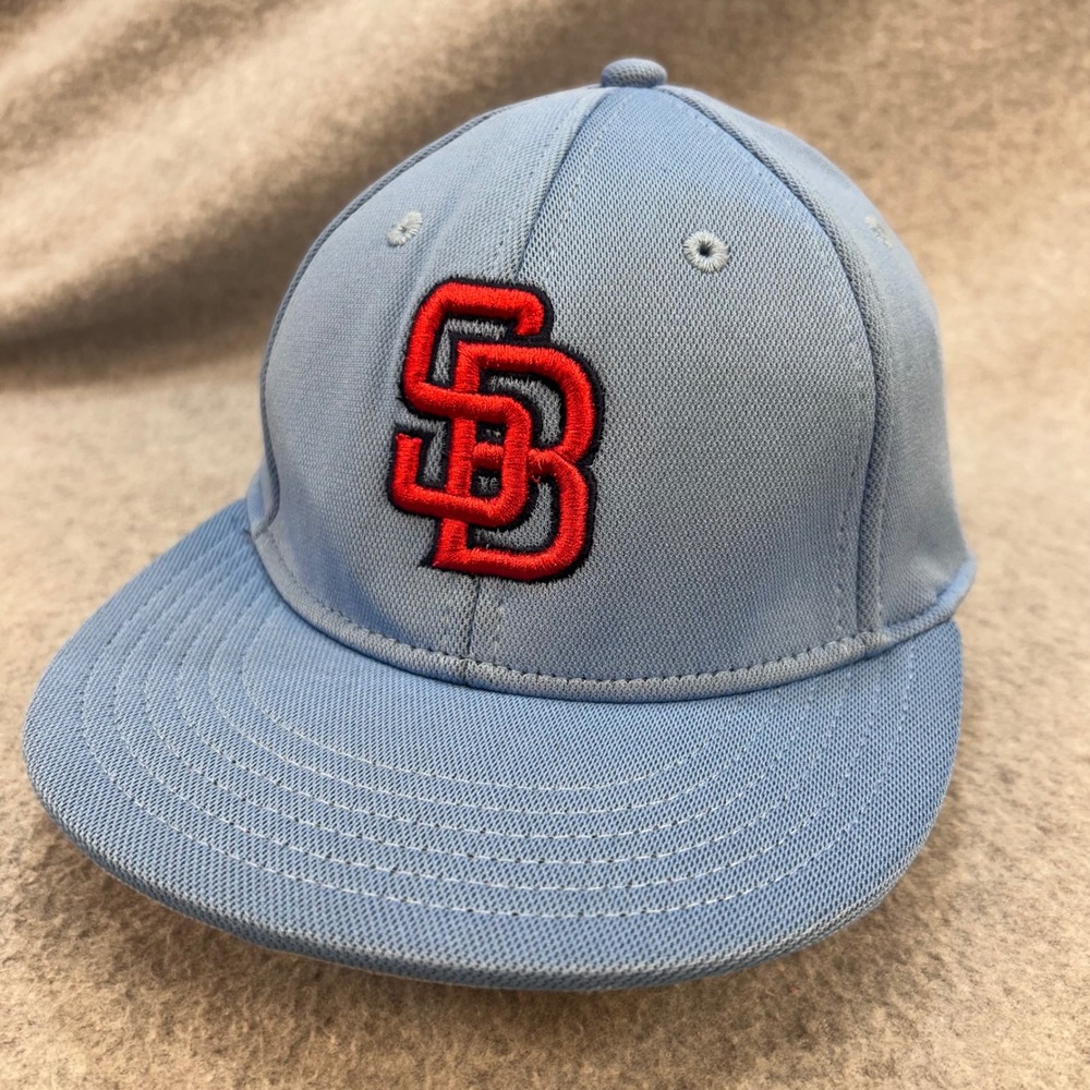 SB Logo Kids Light Blue OC Sports Baseball Cap Proflex Team Green XS/S
